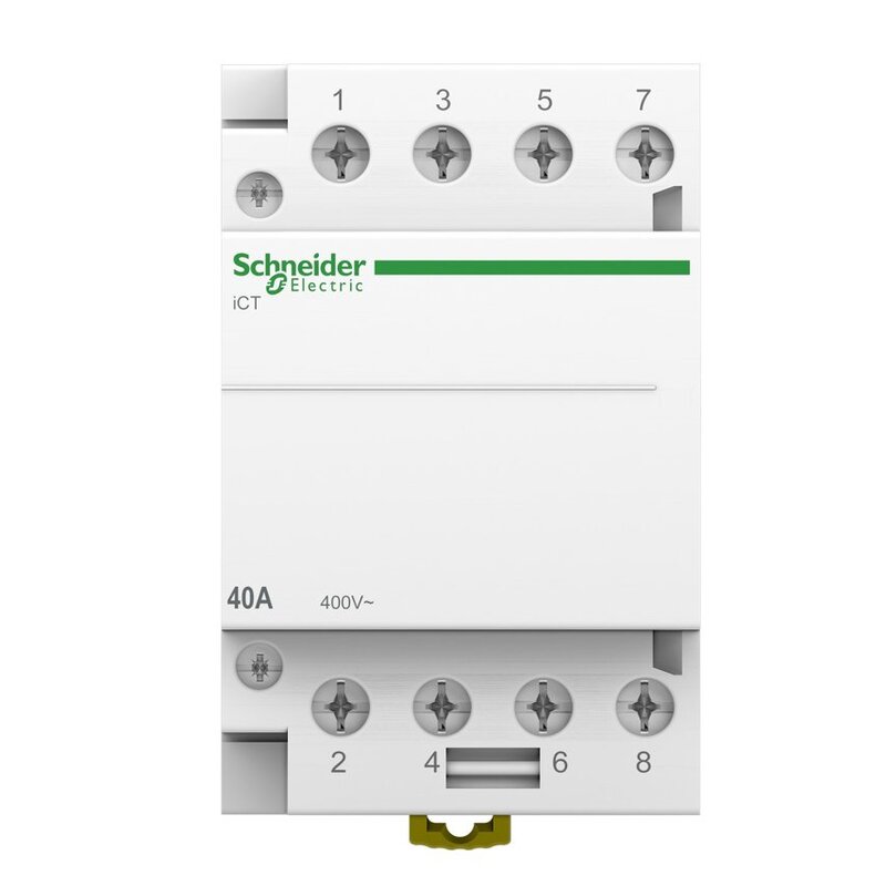 Contactor tetrapolar, 40A, ICT, 4NO, 220V, 50HZ, A9C20844 Schneider